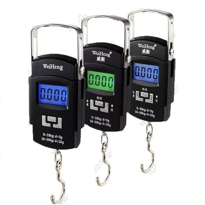 Cân điện tử cầm tay mini nhỏ gọn cân câu cá bỏ túi tiện lợi 50kg