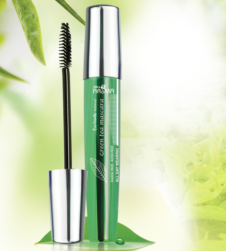 Mascara Trà Xanh Mira Aroma Green Tea Hàn Quốc 8.5ml tặng kem móc khoá