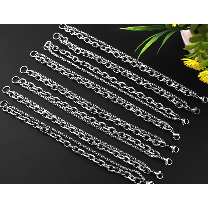 Lắc tay inox 2 tầng sáng, đẹp không đen - chọn size theo yêu cầu