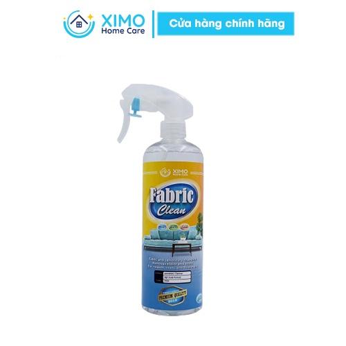 Chai vệ sinh đồ vải nỉ Farbic Clean Ximo Home cho ghế sofa, thảm trải, ga giường, rèm, nội thất ô tô