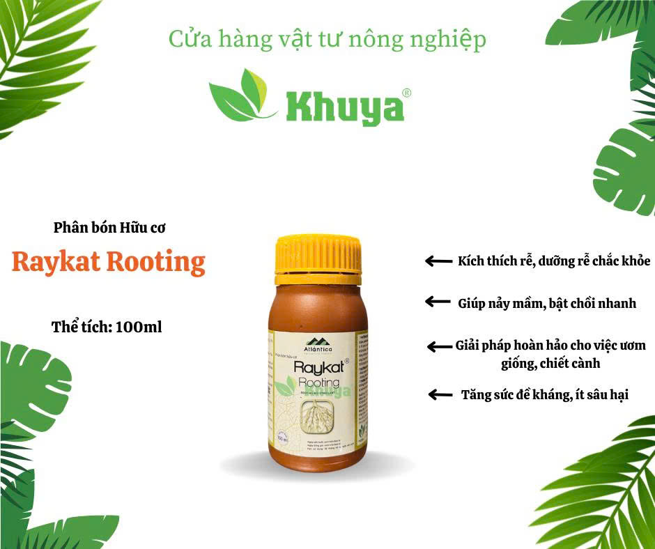 Phân bón lá Raykat Rooting 100ml Kích thích ra rễ cực mạnh