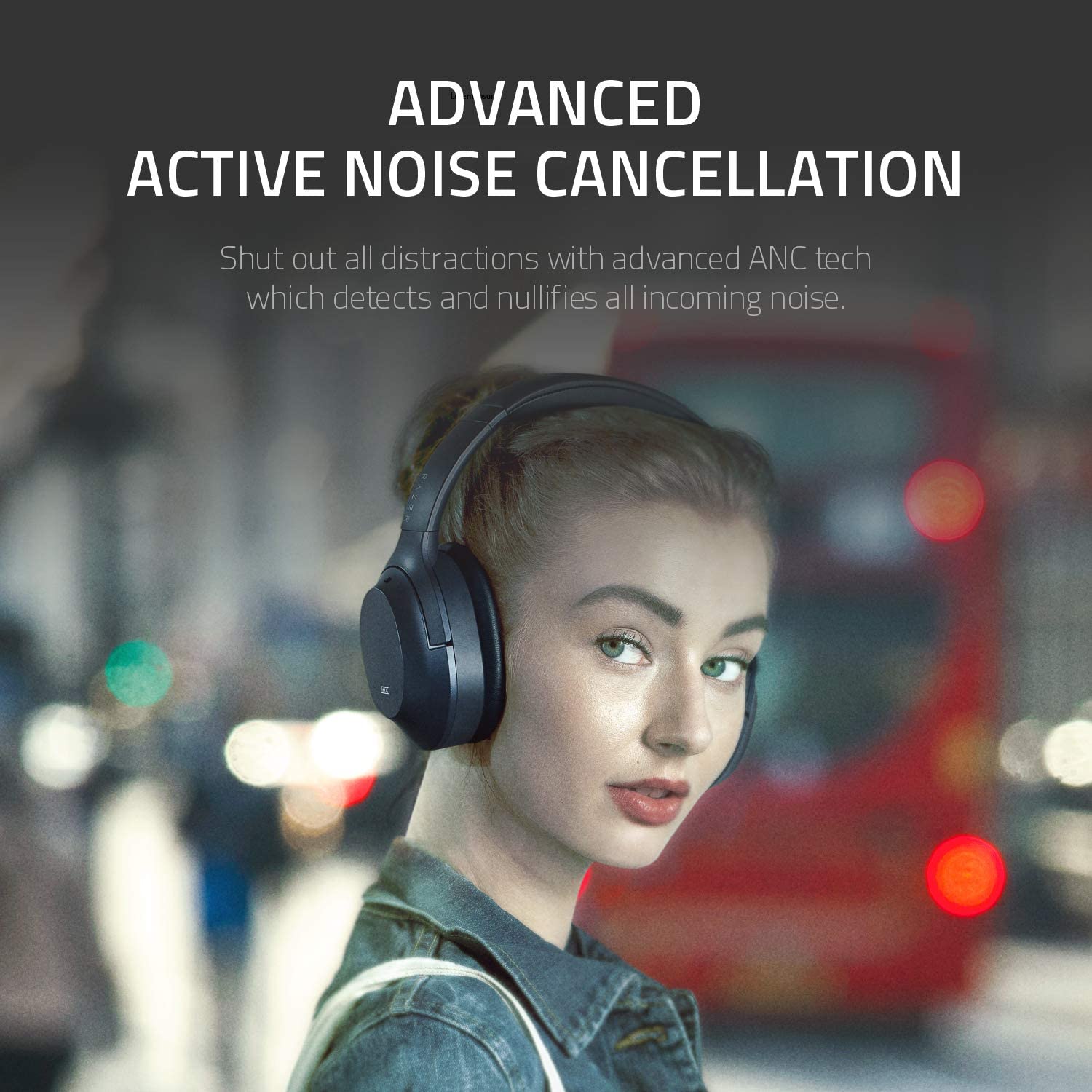 Tai nghe bluetooth chụp tai chống ồn Razer Opus Wireless ANC Headset - Hàng chính hãng