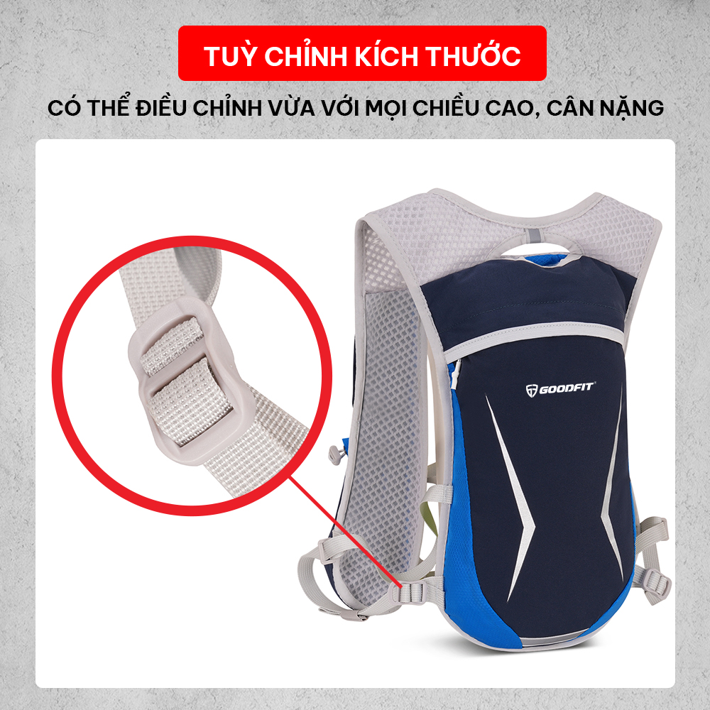 Vest nước, balo chạy bộ, đạp xe, leo núi dã ngoại thể thao Goodfit GF303RV