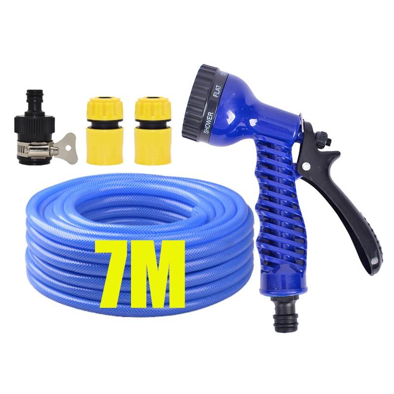 Bộ dây tăng áp 3 lần vòi xịt nước rửa xe, tưới cây loại 7-10m  206843