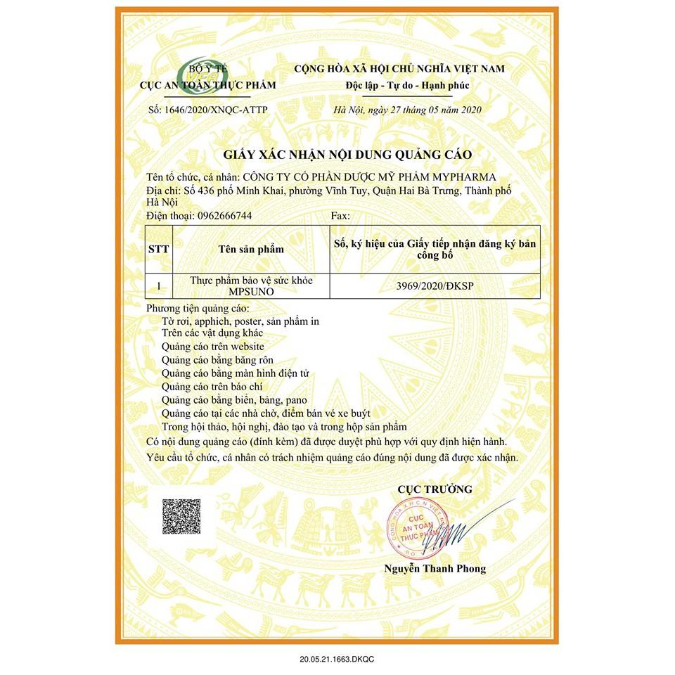 Viên TIỂU ĐƯỜNG công nghệ cao MPsuno -Nano dây thìa canh