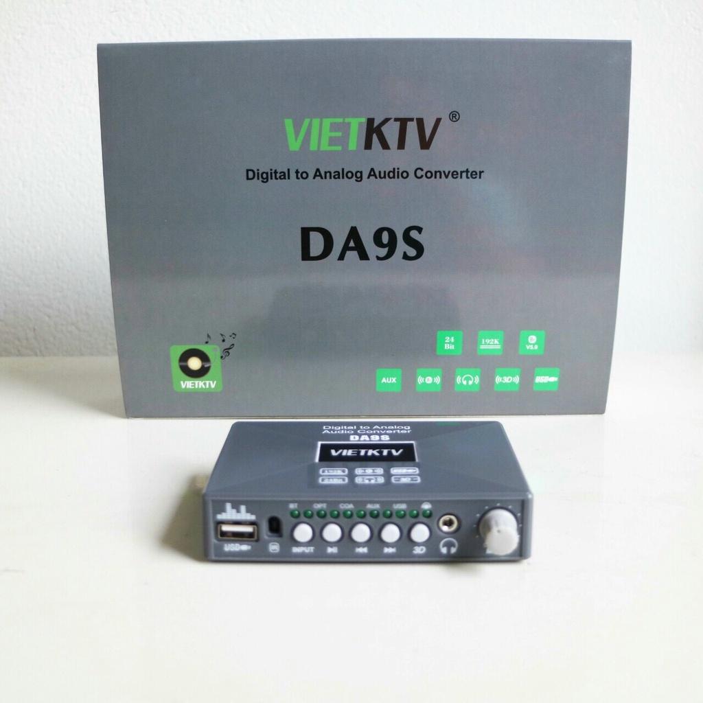 Giải mã DAC Vietktv DA9S bộ giải mã âm thanh cao cấp, mạch giải mã âm thanh bluetooth dành cho dàn karaoke, hàng chính hãng