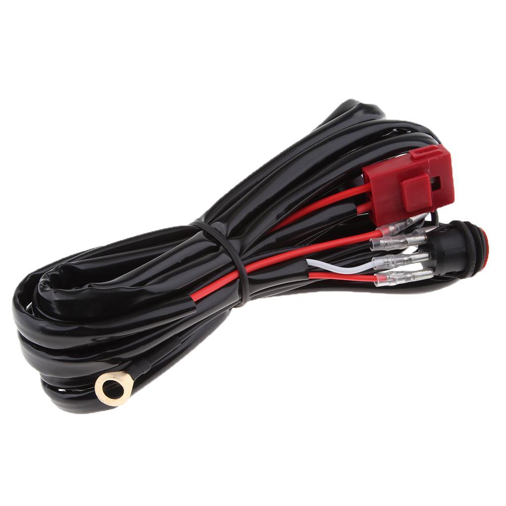 Wiring Harness, Heavy Duty Wiring Harness Kit for Led Light Bar 12V 40A Fuse