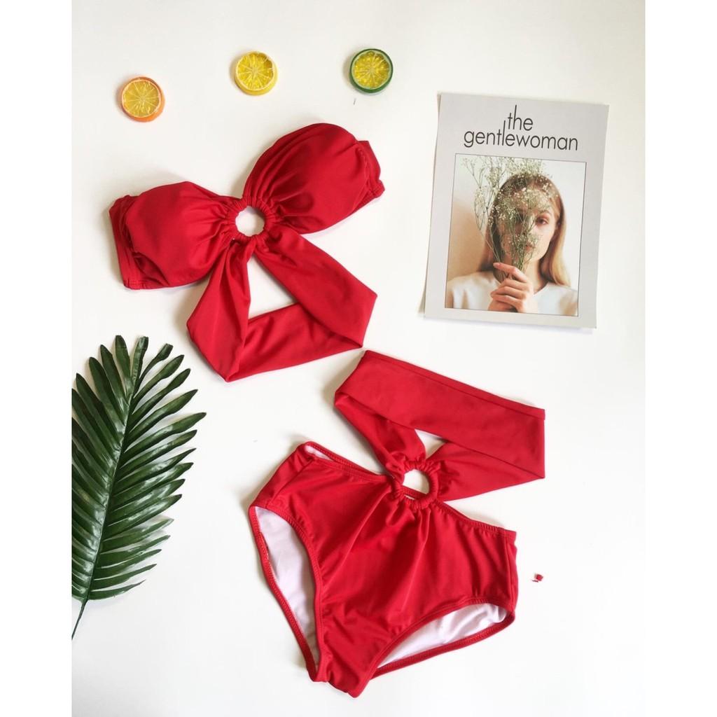 Bikini 2 mảnh phối khoen 3 màu)