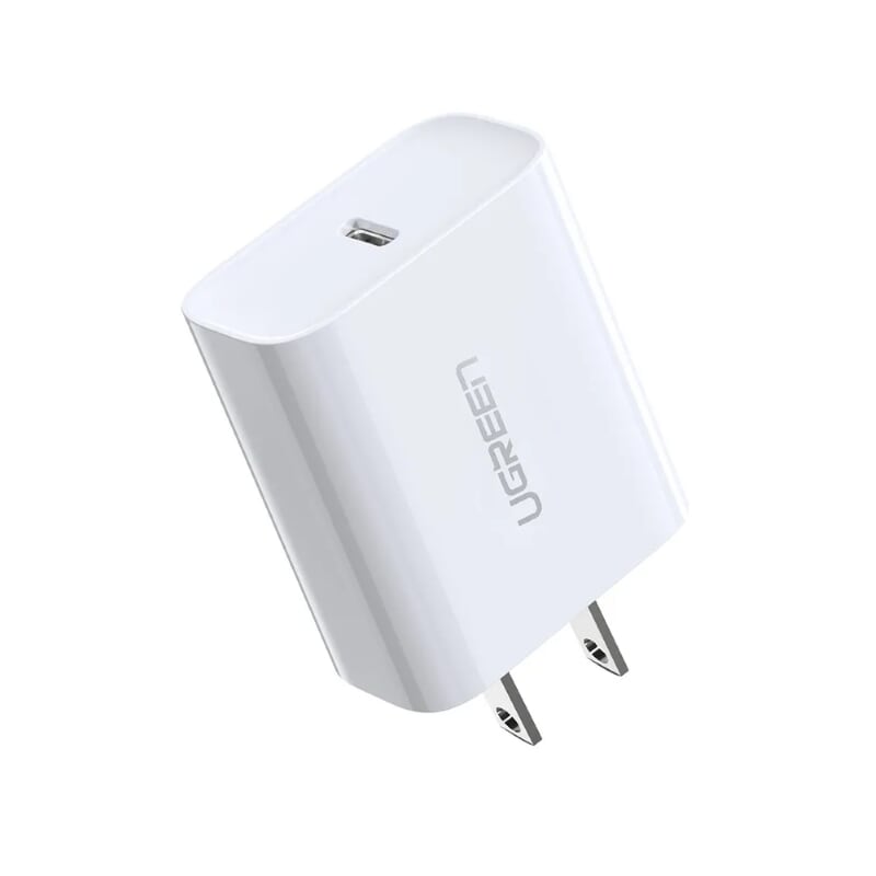 Sạc nhanh pd 3.0 màu trắng US Ugreen 137AC60449CD 18w usb type c hàng chính hãng
