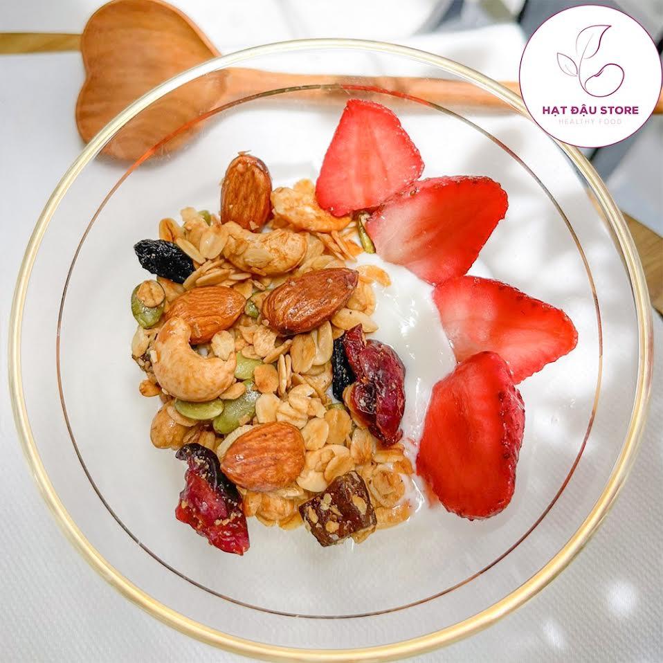 Mixed Nuts 5 loại hạt dinh dưỡng ăn vặt healthy mix có hạt bí xanh 500Gr