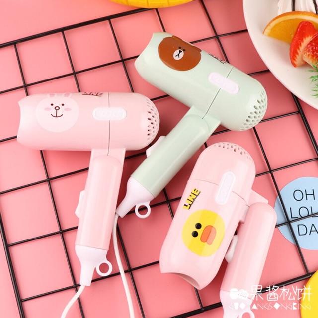 Máy sấy tóc mini siêu cute có thể gấp gọn