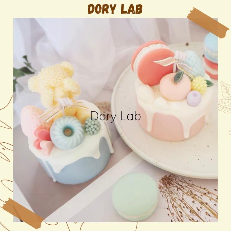 Nến Thơm Bánh Kem Mix Bánh Macaron Sáp Đậu Nành Handmade - Dory Lab