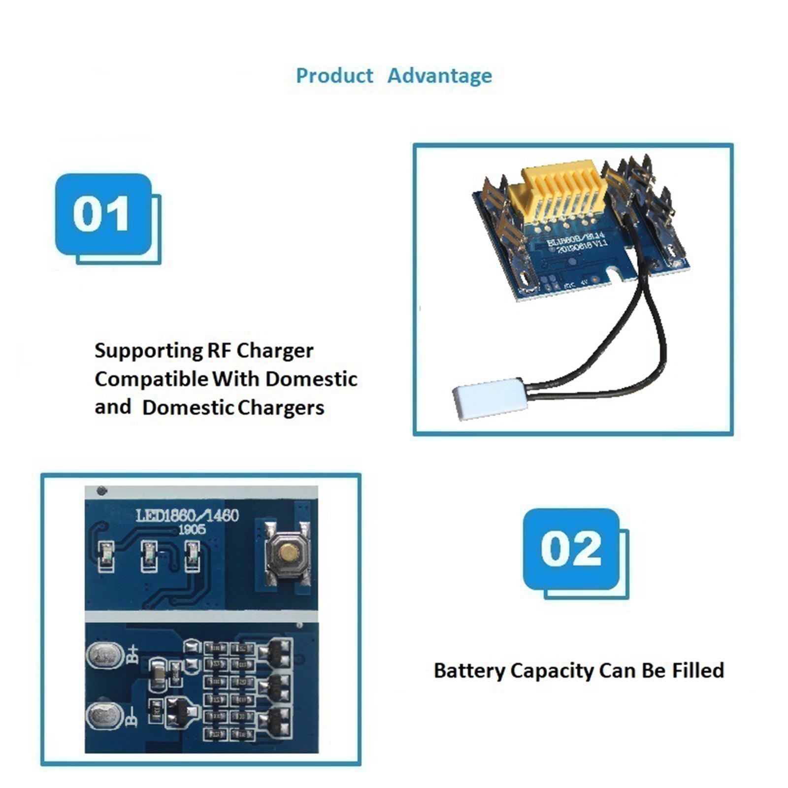 18V Battery Chip PCB Board Replacement for maki t a BL1430