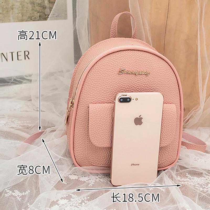 Ba Lô Mini Nữ Da PU Túi Đeo Vai Cho Bé Gái Trẻ Em Đa Năng Nhỏ Bagpack Nữ Nữ Ba Lô Đi Học