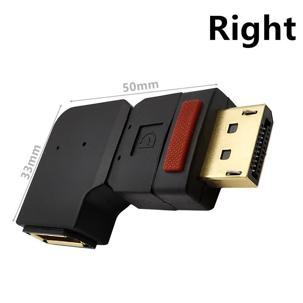 Đầu Nối Hiển Thị Màn Hình DP Mở Rộng 90 Độ 1.4 60HZ