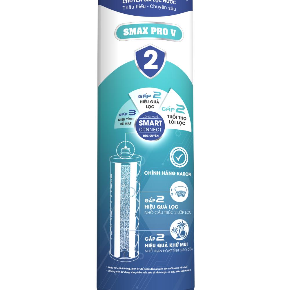 Bộ 3 lõi lọc Smax Pro V KAROFI Hàng chính hãng - Phù hợp cho các thế hệ lõi lọc