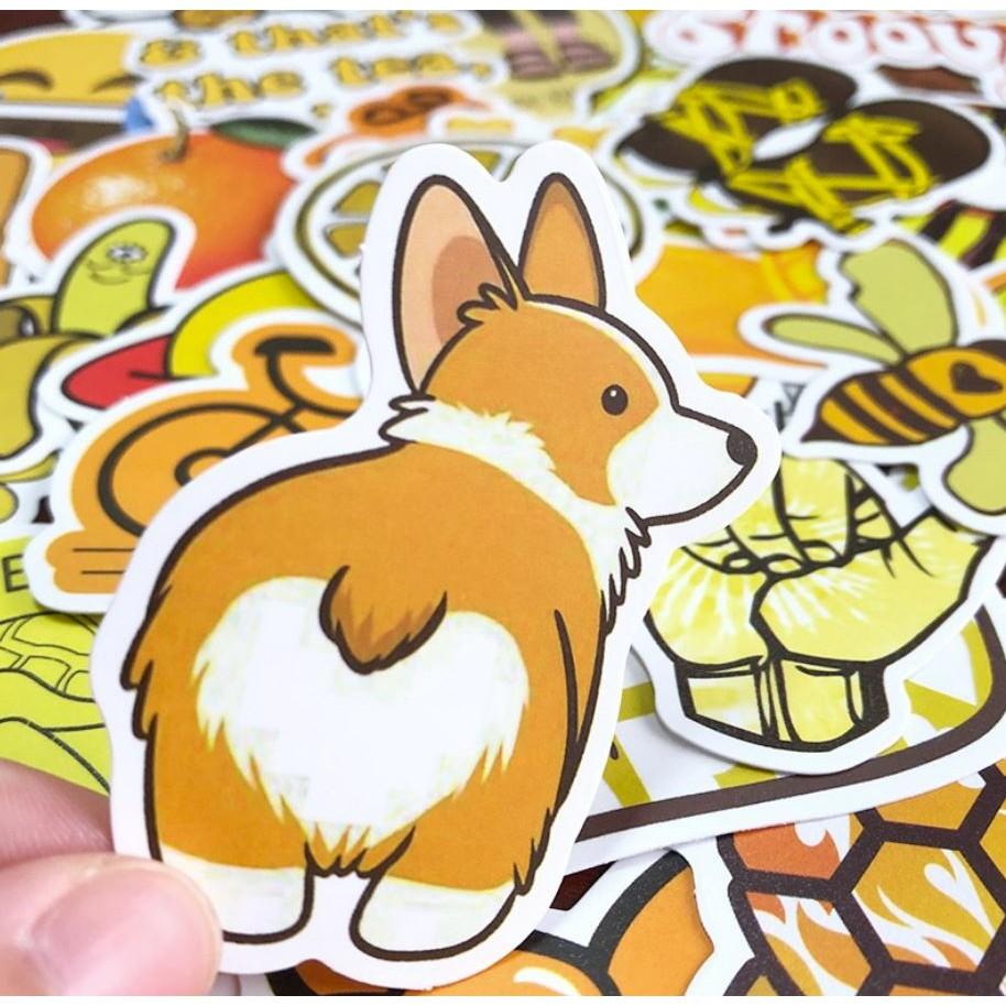 Sticker dán cao cấp CHỦ ĐỀ VÀNG Cực COOL ms#64
