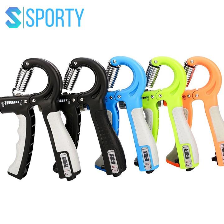 Bóp tập cơ tay YGW26 Đếm số Có Hộp, có điều chỉnh kháng cự tích hợp lò xo thép không rỉ SPORTY