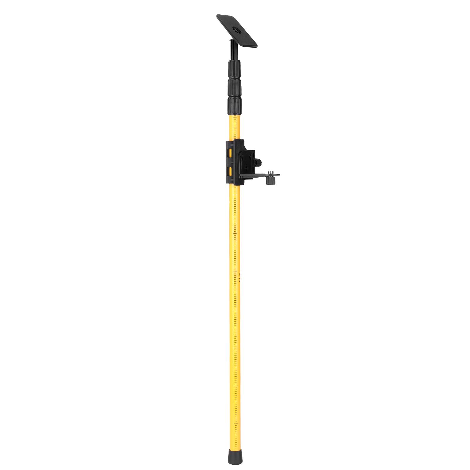 Telescopic Pole for Line Leveler Aluminum Alloy Adjustable Lift Extend Bracket Holder Stand Support for 1/4''and 5/8''