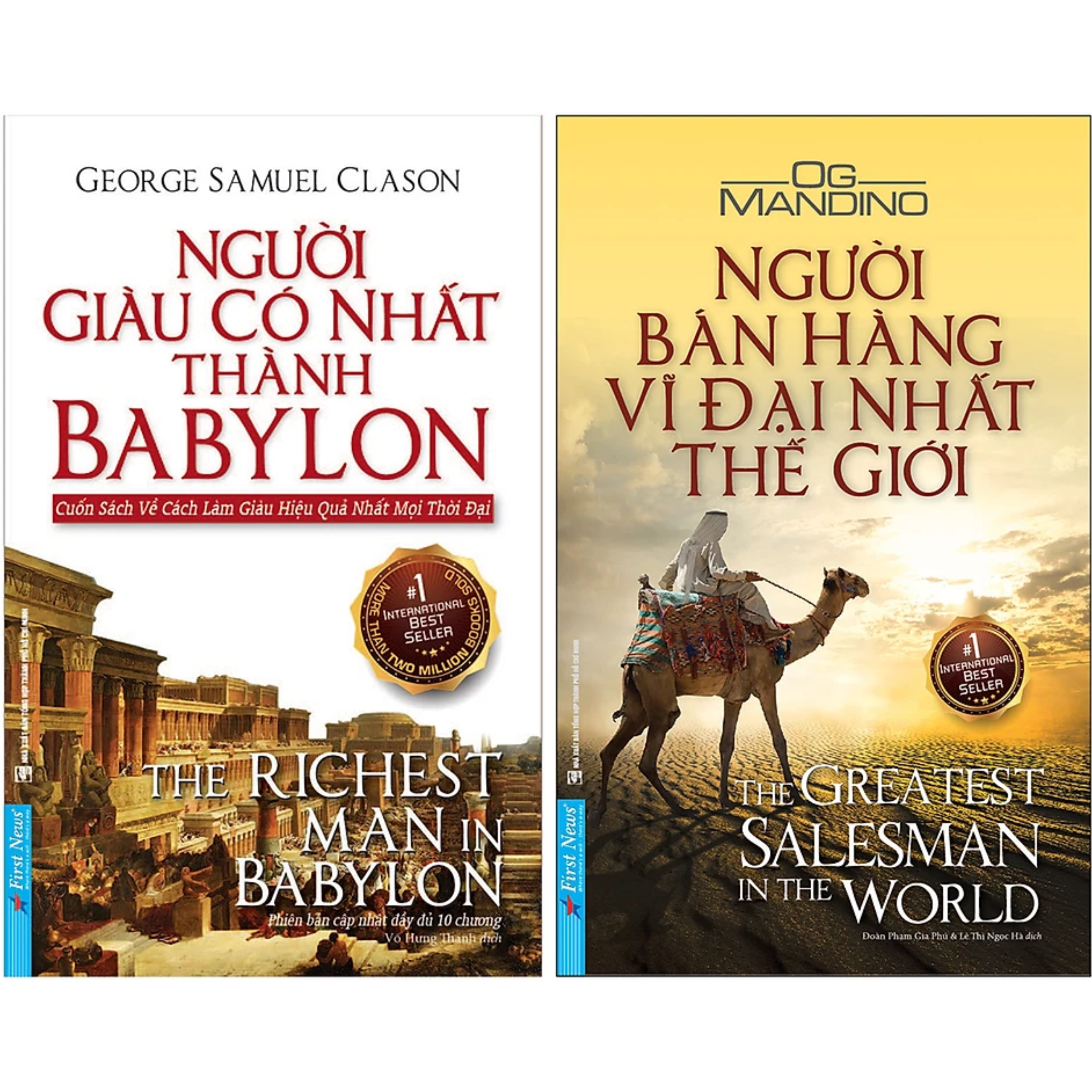 Combo 2Q: Người Giàu Có Nhất Thành Babylon + Người Bán Hàng Vĩ Đại Nhất Thế Giới  (Top Sách Bán Chạy Nhất Mọi Thời Đại)