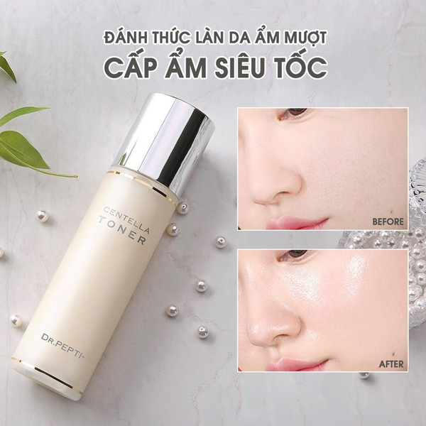 Combo 2 Sản Phẩm Làm Sạch Sâu, Se Khít Lỗ Chân Lông, Dưỡng Trắng Da, Mờ Thâm Sạm Dr.Pepti+