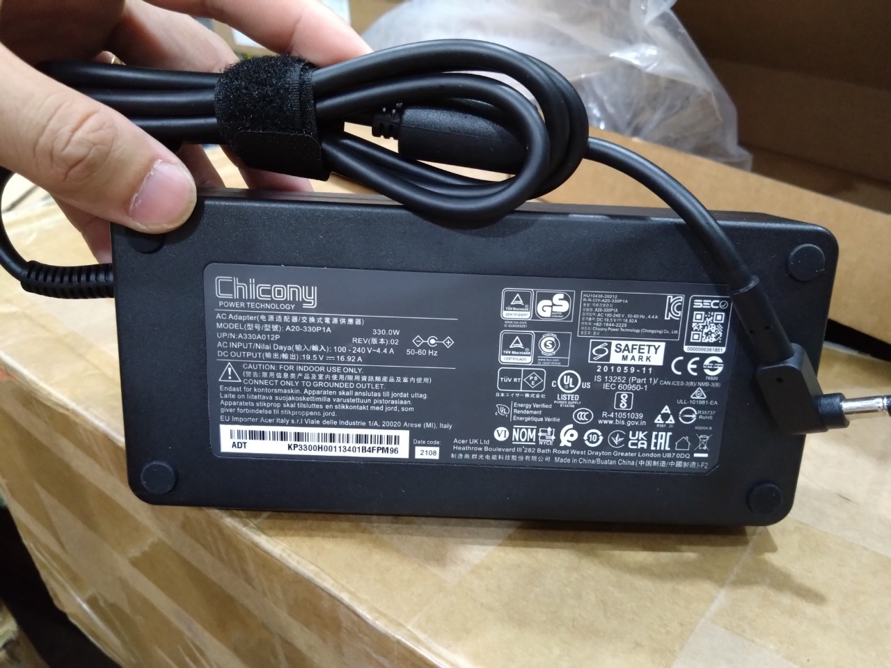 Sạc 330W AC Adapter Charger For ACER NITRO 17 AN17-41-R7G3 Nitro 16 AN17-51 Gaming Power Supply hàng nhập khẩu