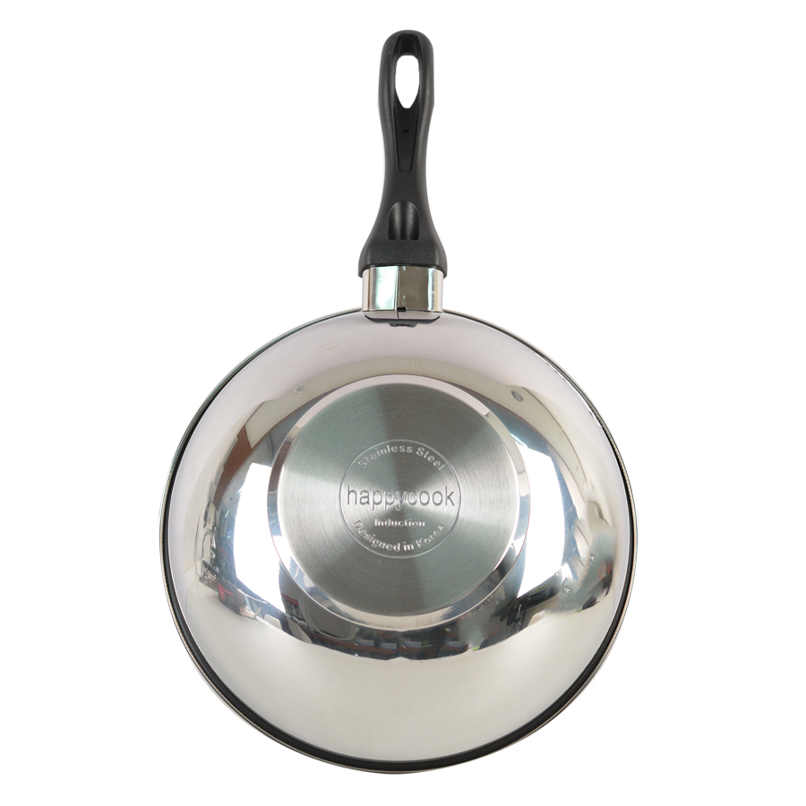 Chảo Sâu Inox Chống Dính Đáy Từ Happycook 28cm HLWP-28IH