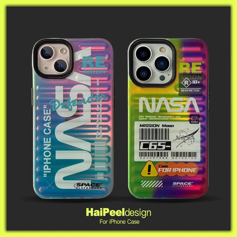 Ốp Lưng NASA Silicon Chống Sốc Cho Iphone 14 Pro Max / 13 Pro Max Phối Màu Gradient Độc Lạ
