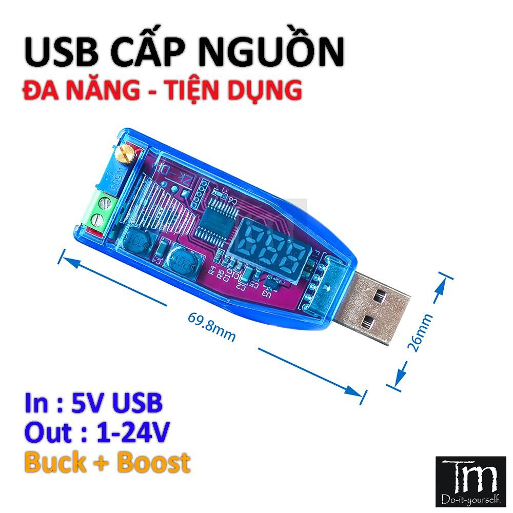 USB Cấp Nguồn Tăng Áp Hạ Áp Đa Năng 1-24VDC