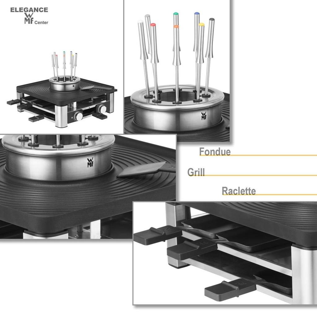 Bếp Nướng Đa Năng WMF Lumero Gourmet 3in1, Tổng công Suất 1800W, 2 Tầng Chống Dính, Nhập Đức, BH 12 Tháng