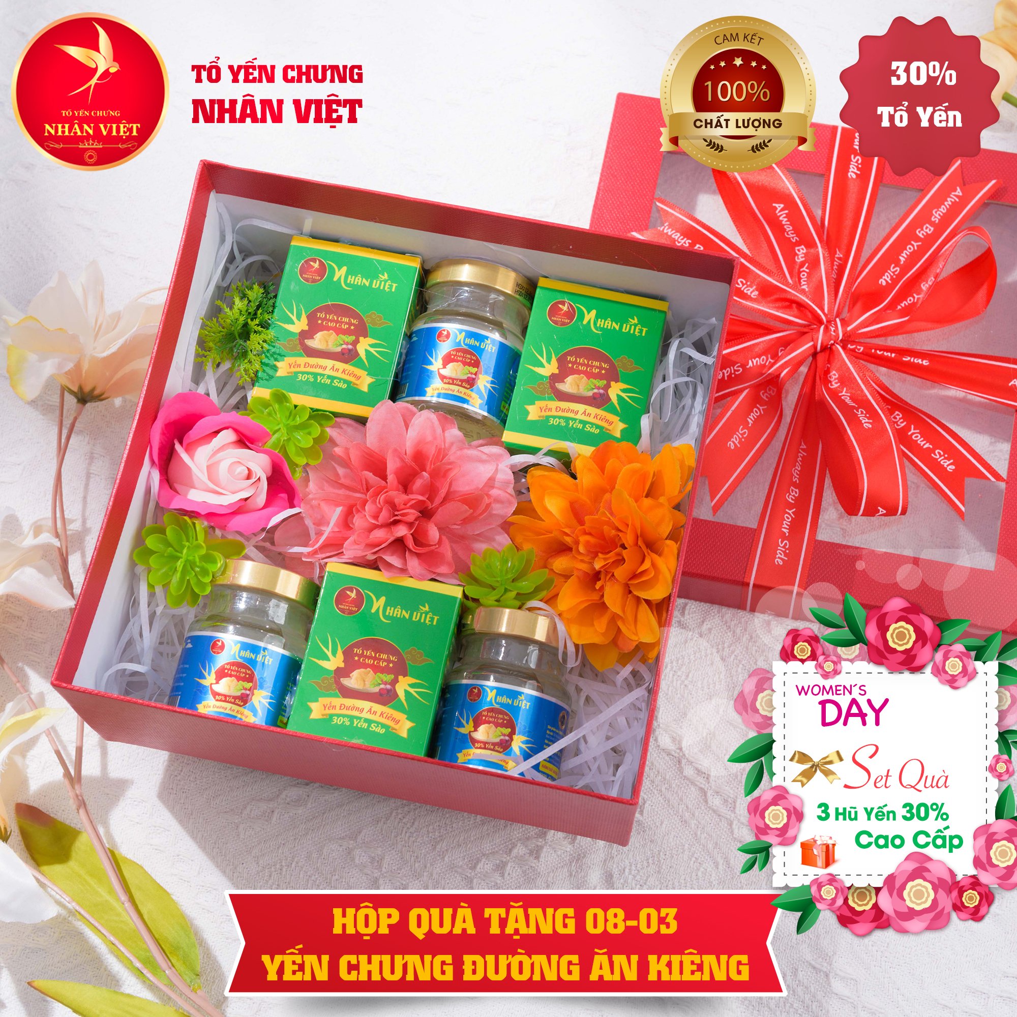 QUÀ TẶNG QUỐC TẾ PHỤ NỮ 8/3 YẾN SÀO NHÂN VIỆT - MẪU 03