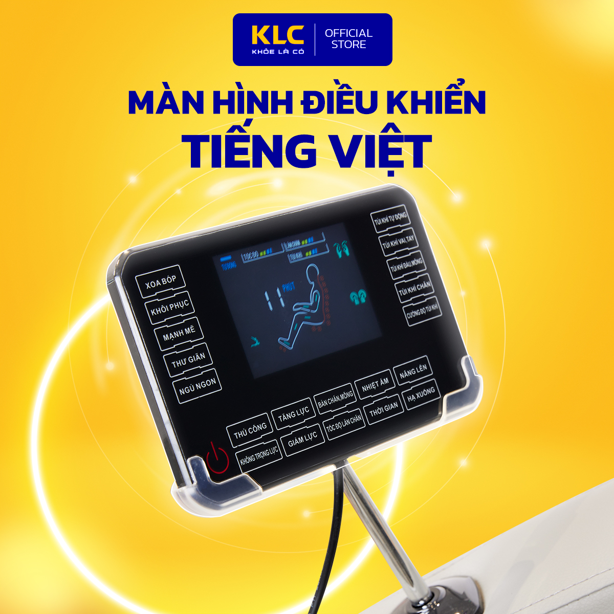 Ghế massage toàn thân KLC KY368 New, Công nghệ hồng ngoại kết hợp con lăn 3D, hệ thống cảm biến quang học