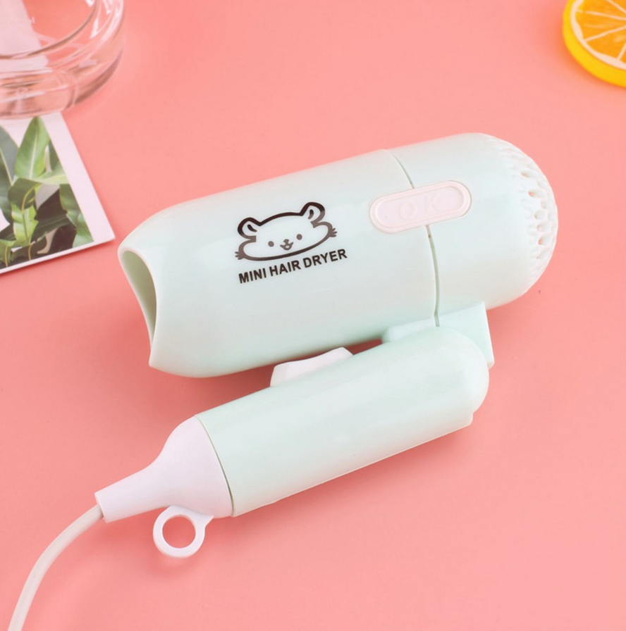 Máy sấy tóc mini nhỏ gọn gập gọn tiện dụng - Giao màu ngẫu nhiên