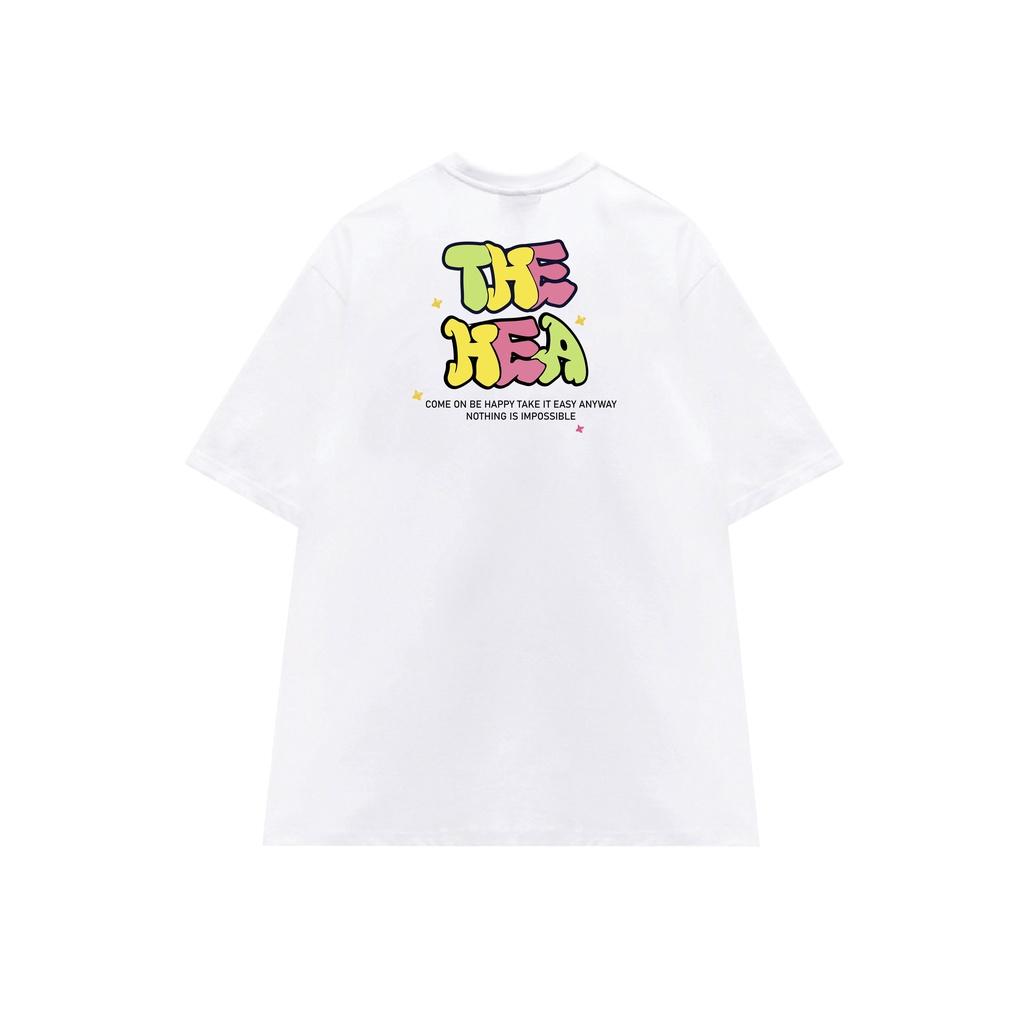 Áo Thun Unisex HEA Color Full Tee Đen Form Rộng Tay Lỡ Streetwear Oversize Cổ Tròn Nam Nữ 100% Cotton - Local Brand HEA