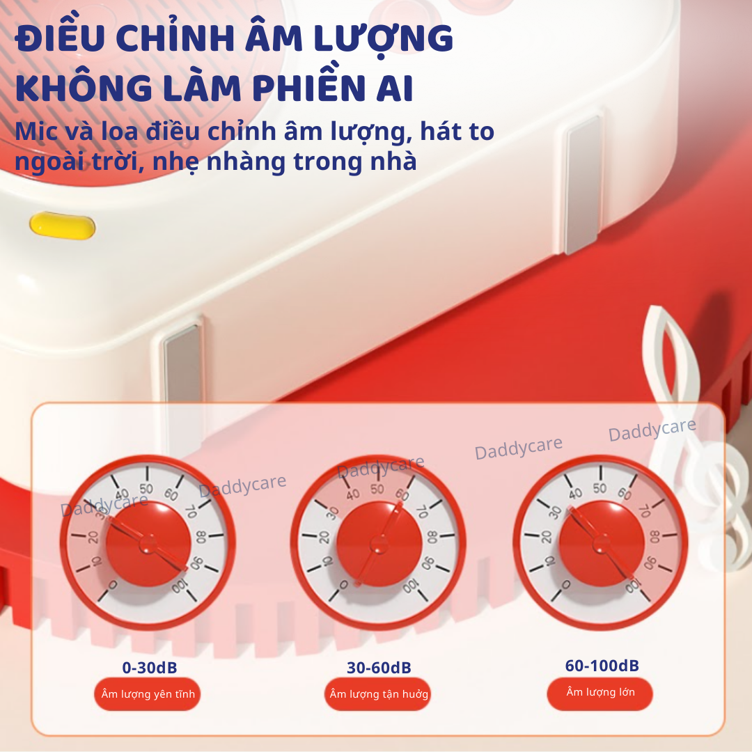 Loa hát karaoke mini bluetooth cho bé kèm mic hàng chính hãng Mideer Versatile singalone microphone