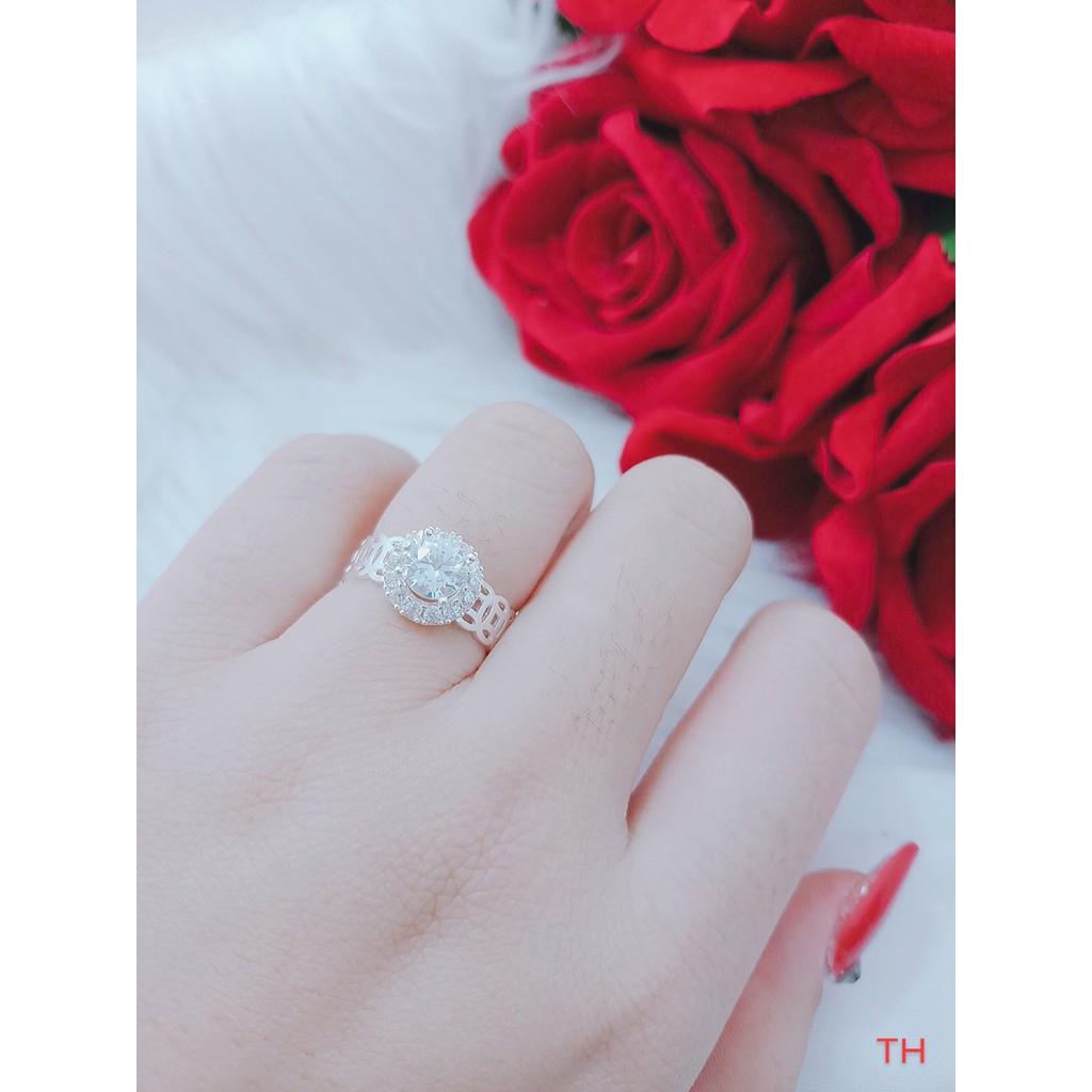 NHẪN NỮ BẠC TA - NHẪN KIM TIỀN MẶT TRÒN