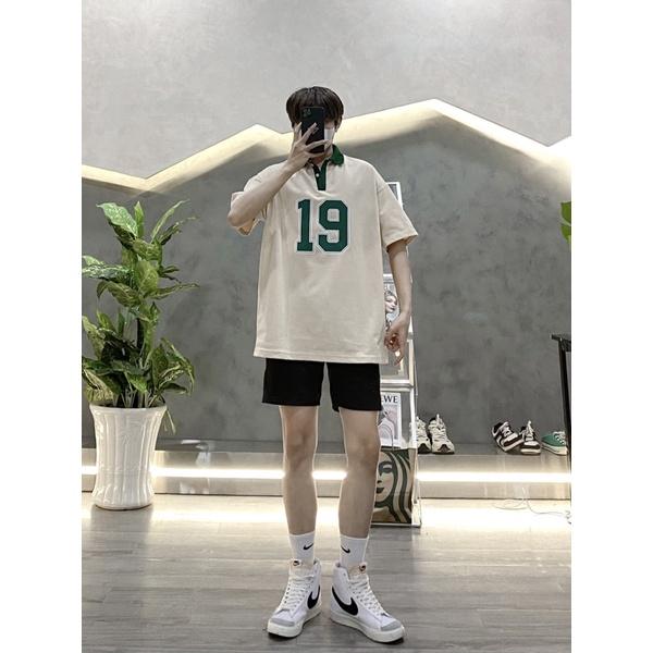 Polo tay ngắn polo nam in nhiệt không bong tróc số 19