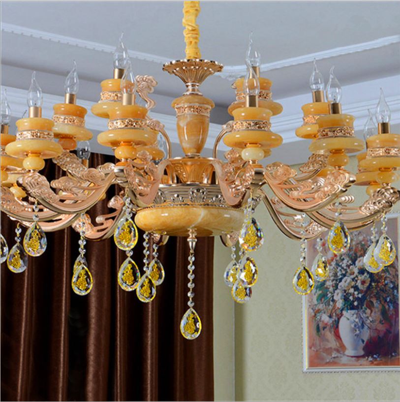 Đèn chùm SOSA phong cách hiện đại loại 15 tay trang trí nhà cửa sang trọng - kèm bóng LED .