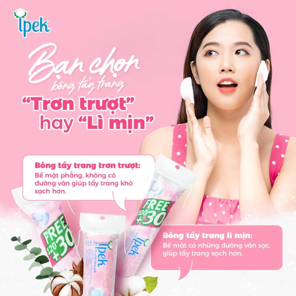 Bông Tẩy Trang Ipek Klasik 100% Cotton Pads Thổ Nhĩ Kỳ (80/130/150 Miếng)