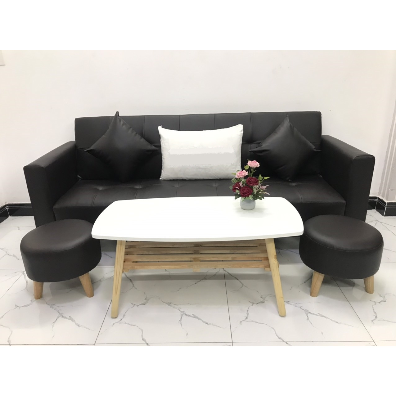 Bộ ghế sofa giường 2mx90 sofa bed có tay phòng khách sopha linco07