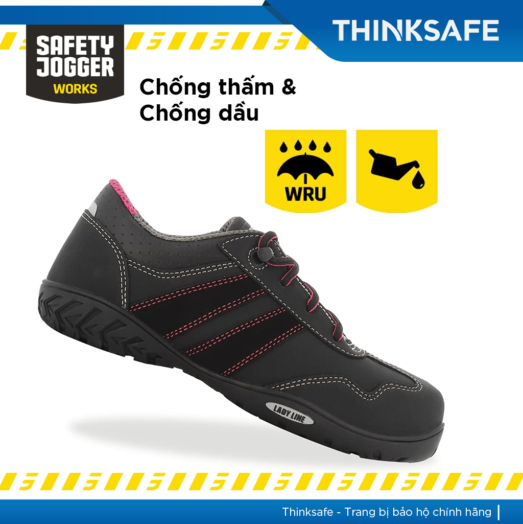 Giày bảo hộ lao động Safety Jogger Ceres S3 da bò, đế chống đinh, chống trượt, chống nước, chống dập ngón - Thinksafe