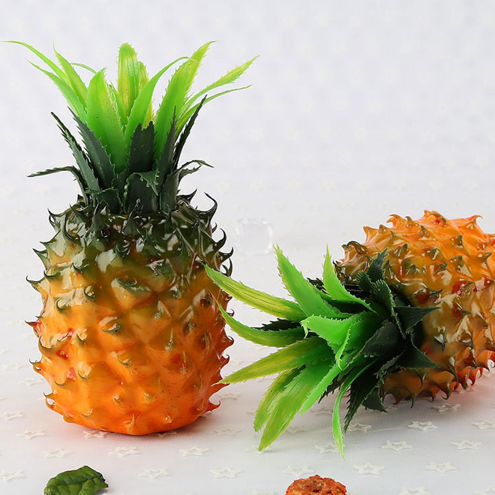 Tropical Artificial Pineapple Fruits Cabinet Display Decorative Ornament Decoration Props For kitchen and home Wedding Party Decor