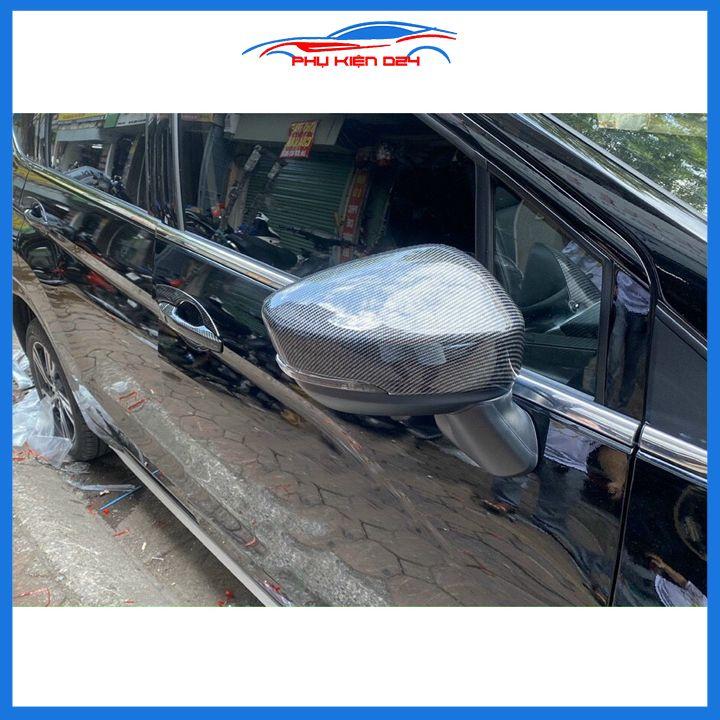 Ốp gương chiếu hậu vân cacbon Xpander 2018-2019-2020-2021-2022 bảo vệ trang trí xe