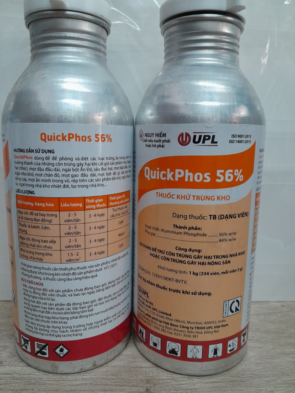 Thuốc diệt mọt gỗ, nông sản QUICKFOS 56%- 1KG
