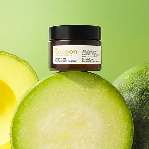 Thạch bí đao Cocoon giúp giảm dầu và giảm mụn (30ml/100ml) - Hàng chính hãng