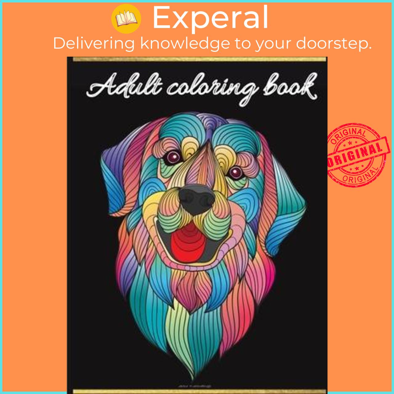 Sách - Adult coloring book : Stress Relieving Coloring Book with Animals, Flowers, by Anna O'Annabelle