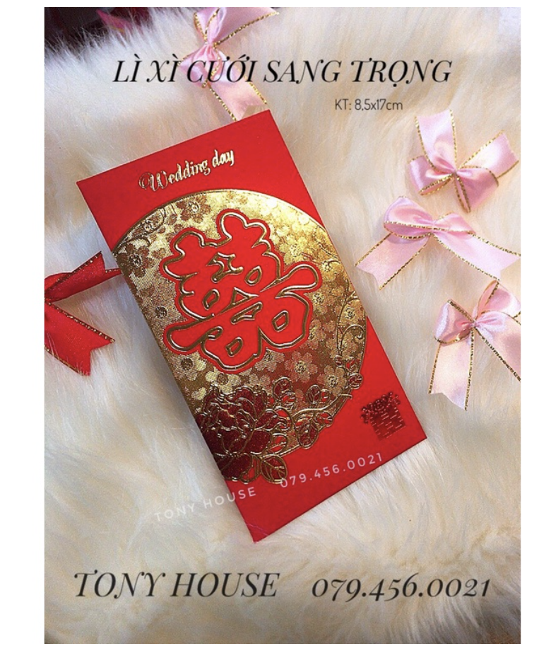 Phong bao lì xì cưới truyền thống