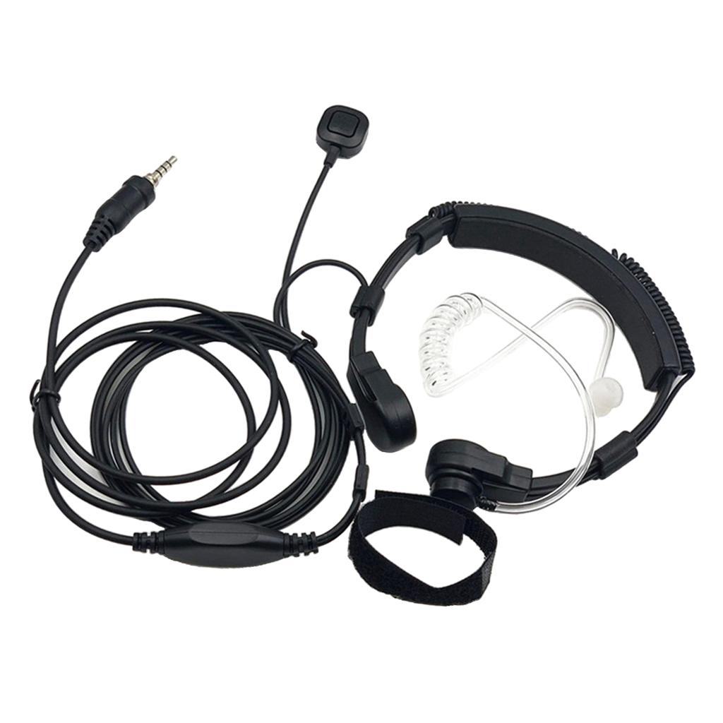 Throat Mic Earpiece For Yaesu Vertex Radio VX-6E