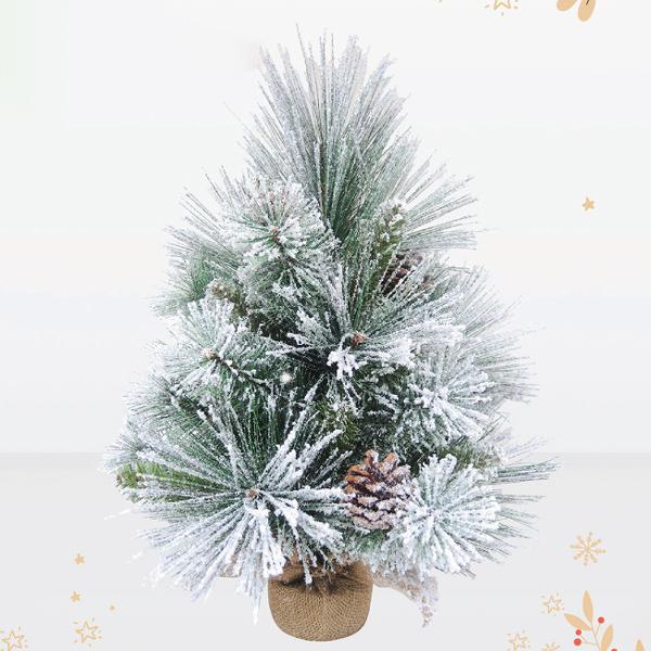 Cây Thông Mini PVC Cước Phủ Tuyết Gắn Trái Thông - Trang Trí Noel 60 cm - Chaang Chiia LP-TM-HS2