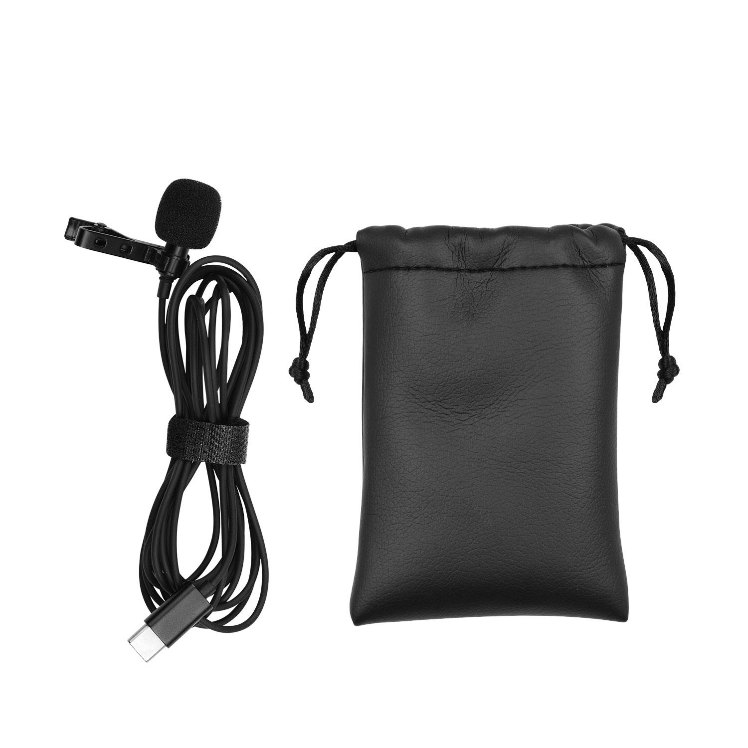 Kẹp cài thu âm Micrô 2 Mét Type-C cho máy tính xách tay